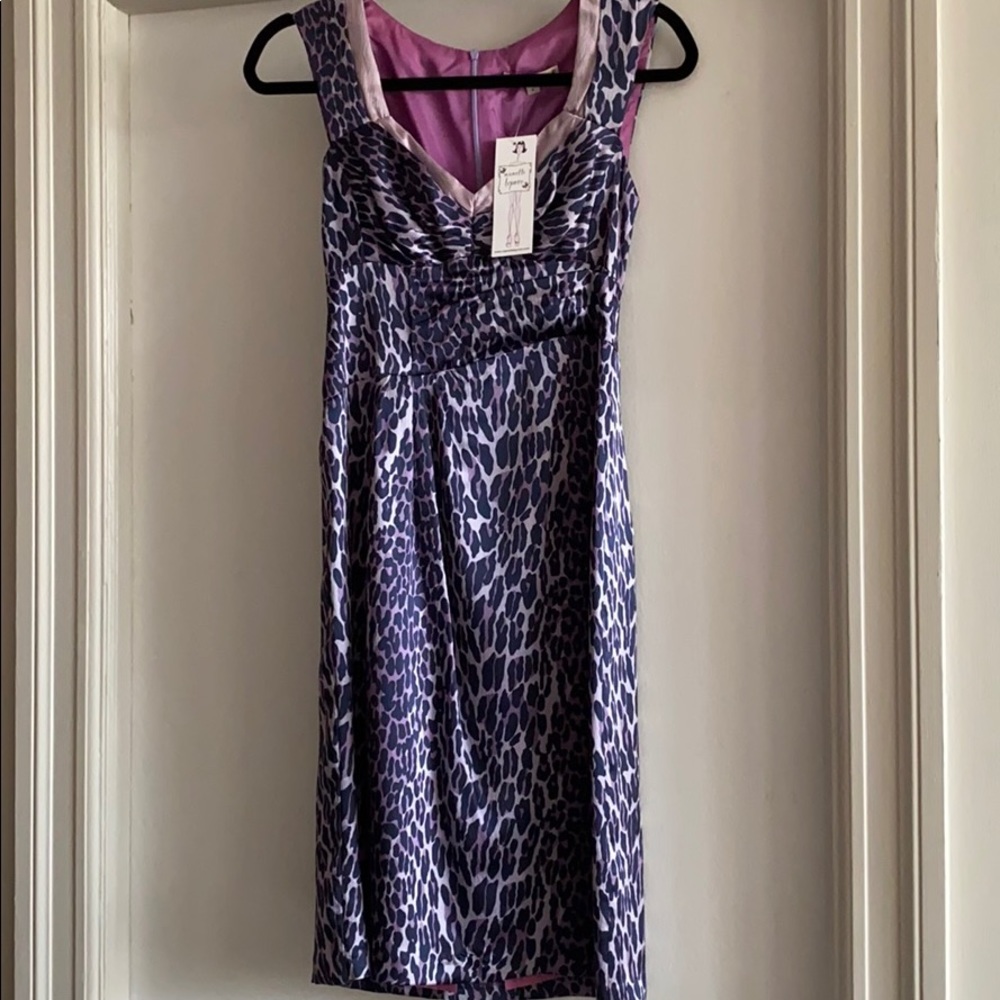 NWT Nanette Lepore - Ever More Dress - Lilac Leopard